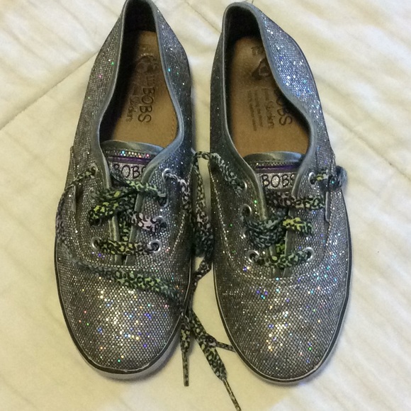Bob’s Girls, sparkle, sneakers, size 2.5. - Picture 4 of 8